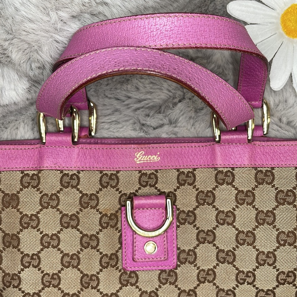 💖GUCCI GG Canvas Abbey D-Ring Tote